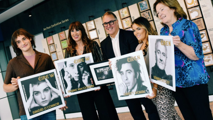 Sinéad O’Connor, Shane MacGowan, Séamus Begley, and Christy Dignam honoured by An Post stamps